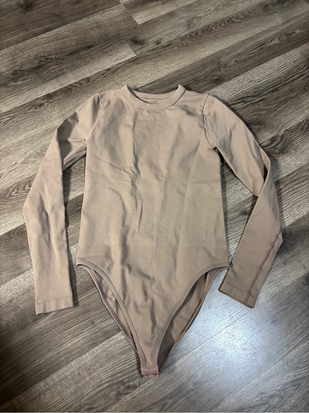 Amazon Long-Sleeve Bodysuit in Nude